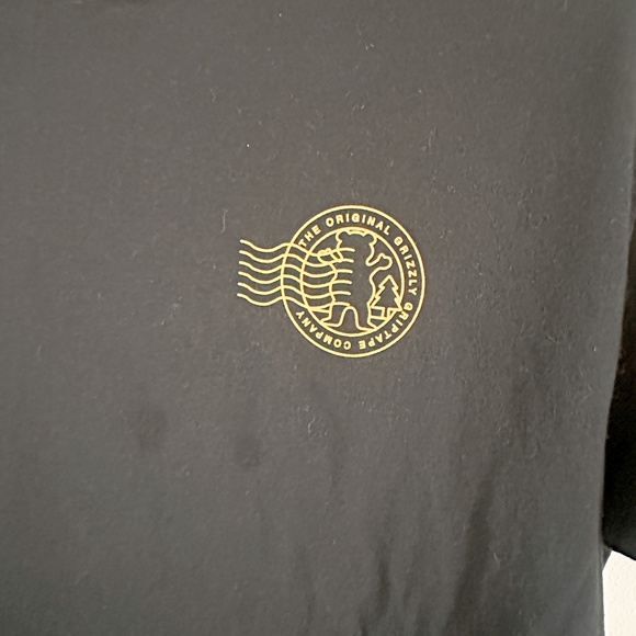 The Original Grizzly Skateboard Griptape Company Black Men's Tshirt - Picture 3 of 5